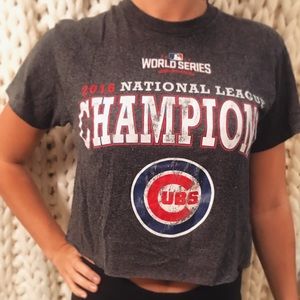 Cubs cropped tee